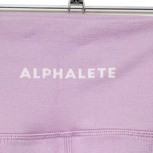 Alphalete Halo Seamless Leggings Bloom Pink Size Small High Rise 25in Stretch - Picture 8 of 11